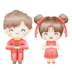 Chinese boy and girl