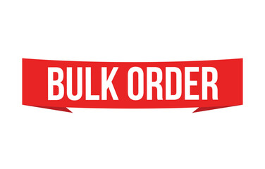 Bulk Order banner design. Bulk Order icon. Flat style vector illustration.