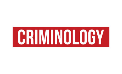 Fototapeta premium Criminology Red Rubber Stamp vector design.