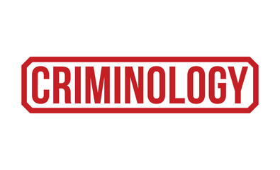 Criminology stamp red rubber stamp on white background. Criminology stamp sign. Criminology stamp.