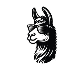 Cool Llama Alpaca With Sunglasses © Pixes