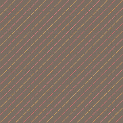 hand drawn striped diagonals. gray, pink, yellow repetitive background. vector seamless pattern. geometric fabric swatch. wrapping paper. continuous design template for textile, linen, home decor