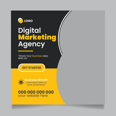Modern Social Media Ad Template For Digital Marketing Agency