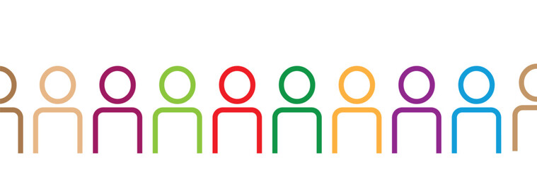 diversity concept on white background