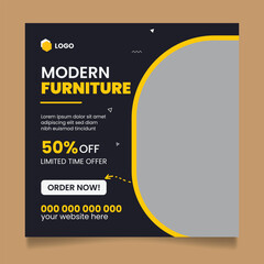 Social Media Ad Template For Furniture Sale