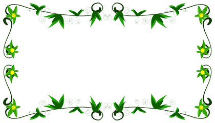 Plant theme frame background illustration. Perfect for invitations, banners, banners, posters, cards, book covers