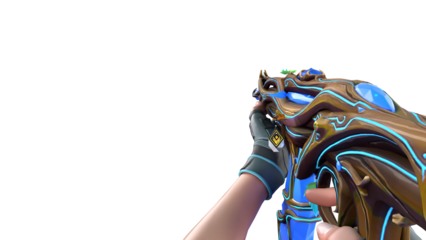 Vandal Gaia Blue Variant With Jett and Radiant Gun Buddy