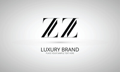 ZZ Z zz initial logo | initial based abstract modern minimal creative logo, vector template image. luxury logotype logo, real estate homie logo. typography logo. initials logo