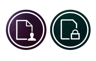  lock and unlock icon symbol purple and green