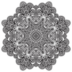 round circular ornament mandala vector illustration