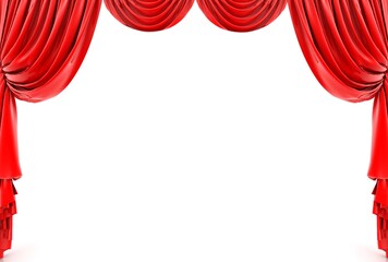 curtains3d Render Illustration