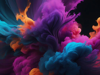 Obraz premium Artistic Smoke Colors splash Background