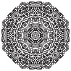 Snowflakes. Winter flat vector decorations elements.