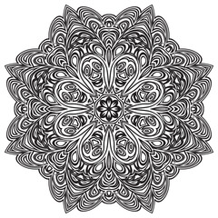 Mandala vector design elements or round ornament decoration