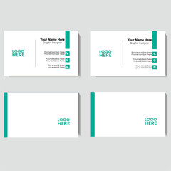 Vector Business cards and Modern Creative and Clean template. simple minimal Business Card design.