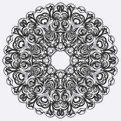 Mandala vector design elements or round ornament decoration