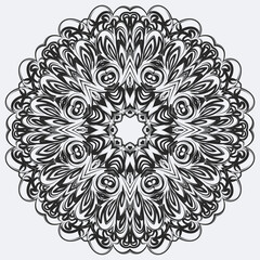round circular ornament mandala vector illustration
