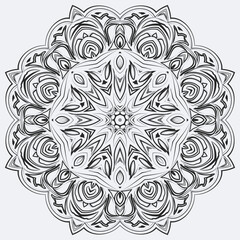 Mandala vector design elements or round ornament decoration