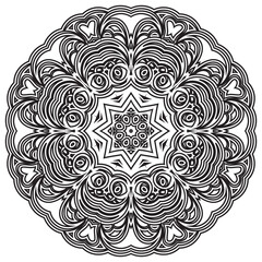 Mandala vector design elements or round ornament decoration