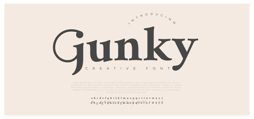 Classic Lettering Minimal Fashion Designs. Typography modern serif fonts regular decorative vintage concept.