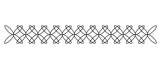 Vintage Black Chain Border. Can be used as a Text Divider.