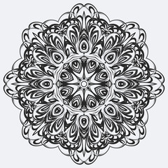 Mandala vector design elements or round ornament decoration