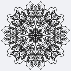 Snowflakes. Winter flat vector decorations elements.