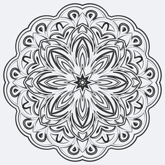 round circular ornament mandala vector illustration