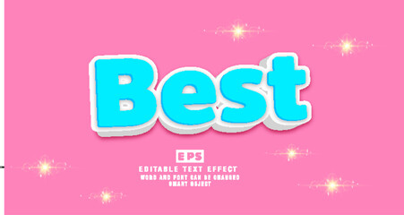 Best 3D Editable Text Effect Vector Template 