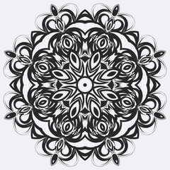 Mandala vector design elements or round ornament decoration