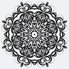 Mandala vector design elements or round ornament decoration