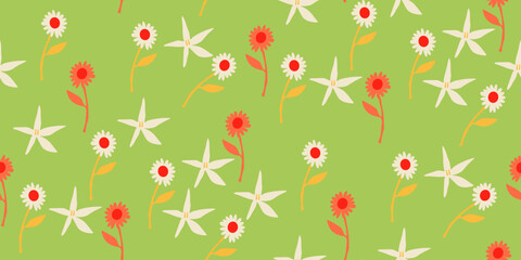 summer floral background Vector seamless. leaf pattern Seamless pattern hand-drawn with tropical leaves. floral seamless pattern with leaves The geometric pattern