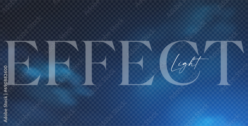 Canvas Prints soft blue effect with fog texture and light. transparent vector night effect.