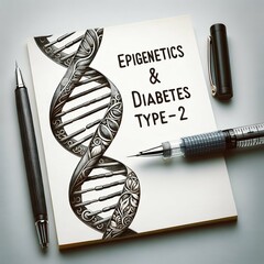 Unlocking the Epigenetic Puzzle Exploring the Intersection of Epigenetics, Diabetes, and Gene Therapy, CRISPR-Cas9, Therapeutic Targets, Clinical Trials, Gene Expression, Pathophysiology,  - obrazy, fototapety, plakaty