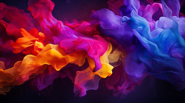 an abstract blend of rich jewel tones for a desktop background, creating a visual symphony that captivates the eye and sparks the imagination