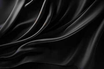 Obraz premium Black Luxury Fabric Background Texture