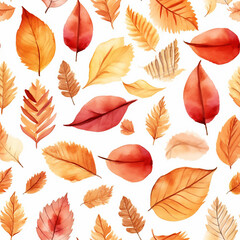 nature leaf pattern plant autumn seamless illustration background foliage fall floral wallpaper textile