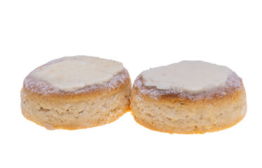 Shortbread (Polvoron) isolated