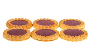 cookies with jam isolated