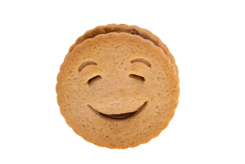 cookie smiley isolated