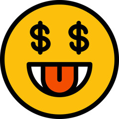 Dollar Eye Emoji
