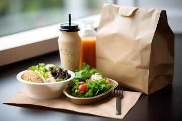 Healthy food diet menu for delivery online service