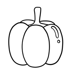 vegetable doodles, black doodles, coloring book cartoons, coloring pages for kids.