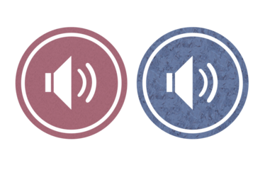 Sound icon symbol gray and red background