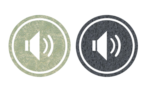 Sound icon symbol gray and yellow 