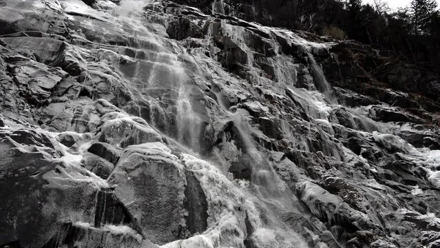Winter Landscapes - Nardis Glacial Waterfalls.