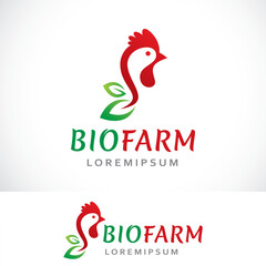 bio farm logo design template