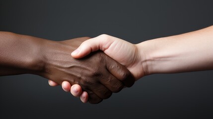 Shaking hands. Multicultural ethnicity concept