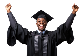 Graduating student wearing graduation gownsexpress