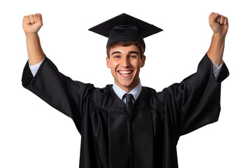 Graduating student wearing graduation gownsexpress